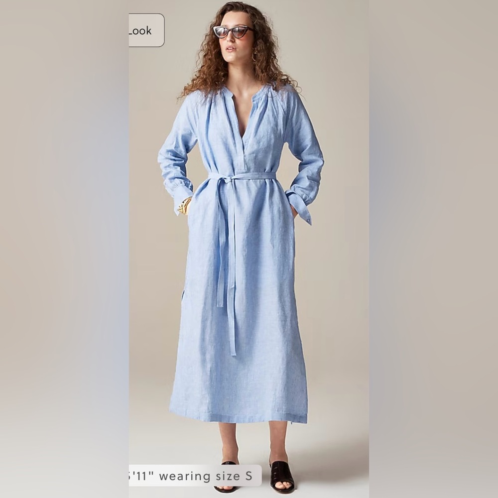 J. Crew Light Blue Maxi Dress with Belt